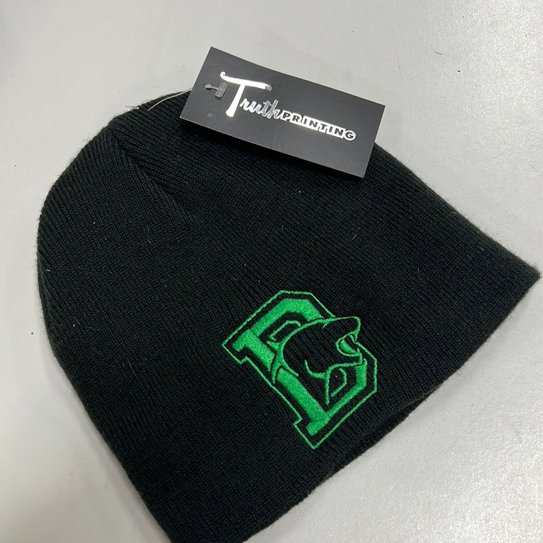 Derby Panther Knit Beanie